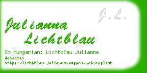 julianna lichtblau business card